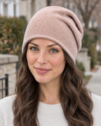 Everyday Knit Beanie — Lotus Pink — lifestyle [WB gallery 67/6]