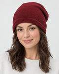 Everyday Knit Beanie — Burgundy — hero [WB gallery 69/1]