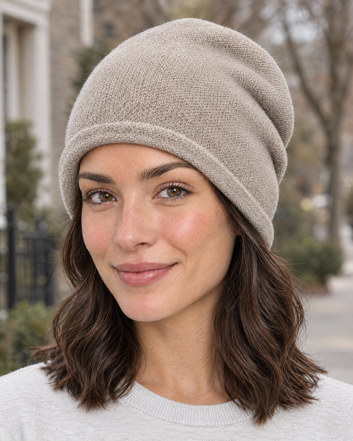 Everyday Knit Beanie — Khaki — lifestyle [WB gallery 68/6]