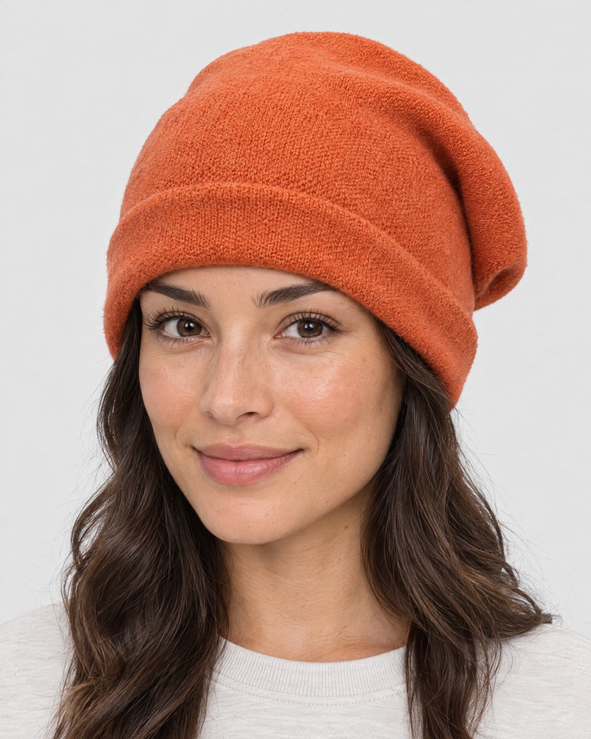 Everyday Knit Beanie — Tangerine — hero [WB gallery 71/1]