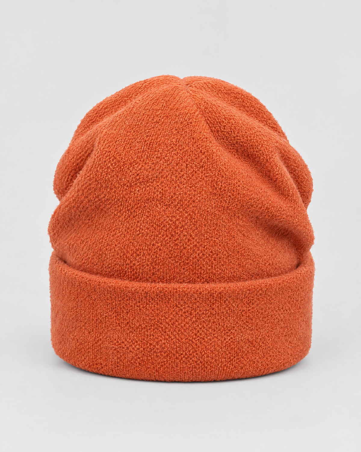 Everyday Knit Beanie — Tangerine — product back [WB gallery 71/3]