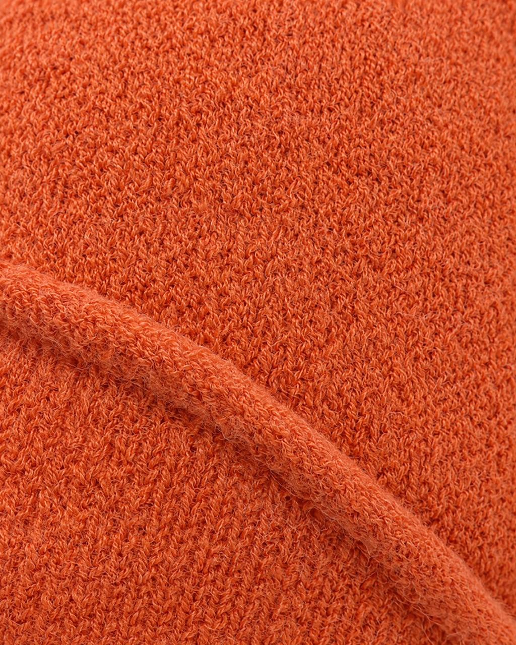 Everyday Knit Beanie — Tangerine — material [WB gallery 71/4]