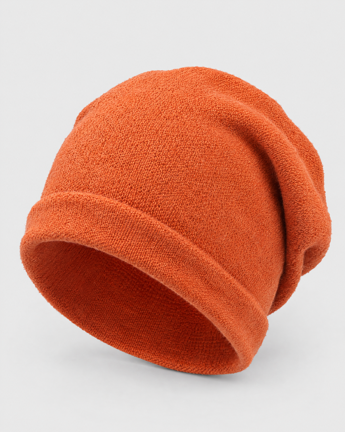 Everyday Knit Beanie — Tangerine — product front [WB gallery 71/2]
