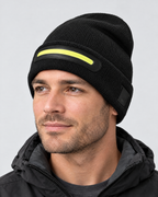 Rechargeable LED Knit Beanie — M1-TD3 Lamp Cap — fit detail [WB gallery 72/5]
