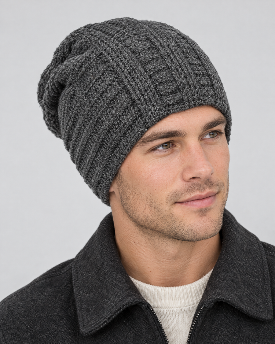 Soft Stretch Knit Beanie — Gray — hero [WB gallery 76/1]