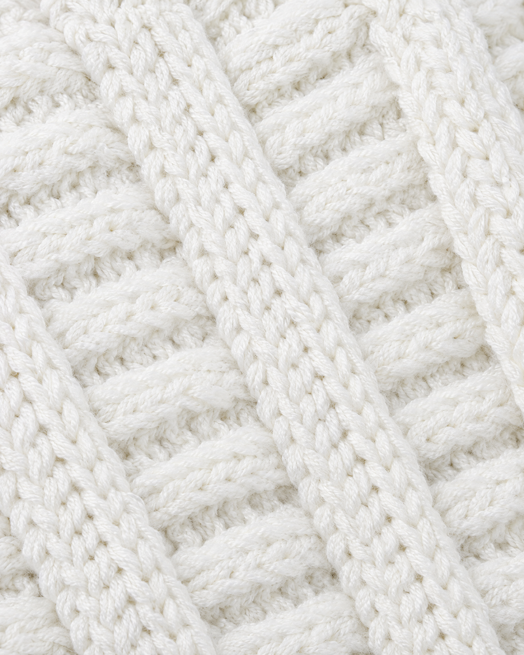 Soft Stretch Knit Beanie — White — material [WB gallery 74/4]