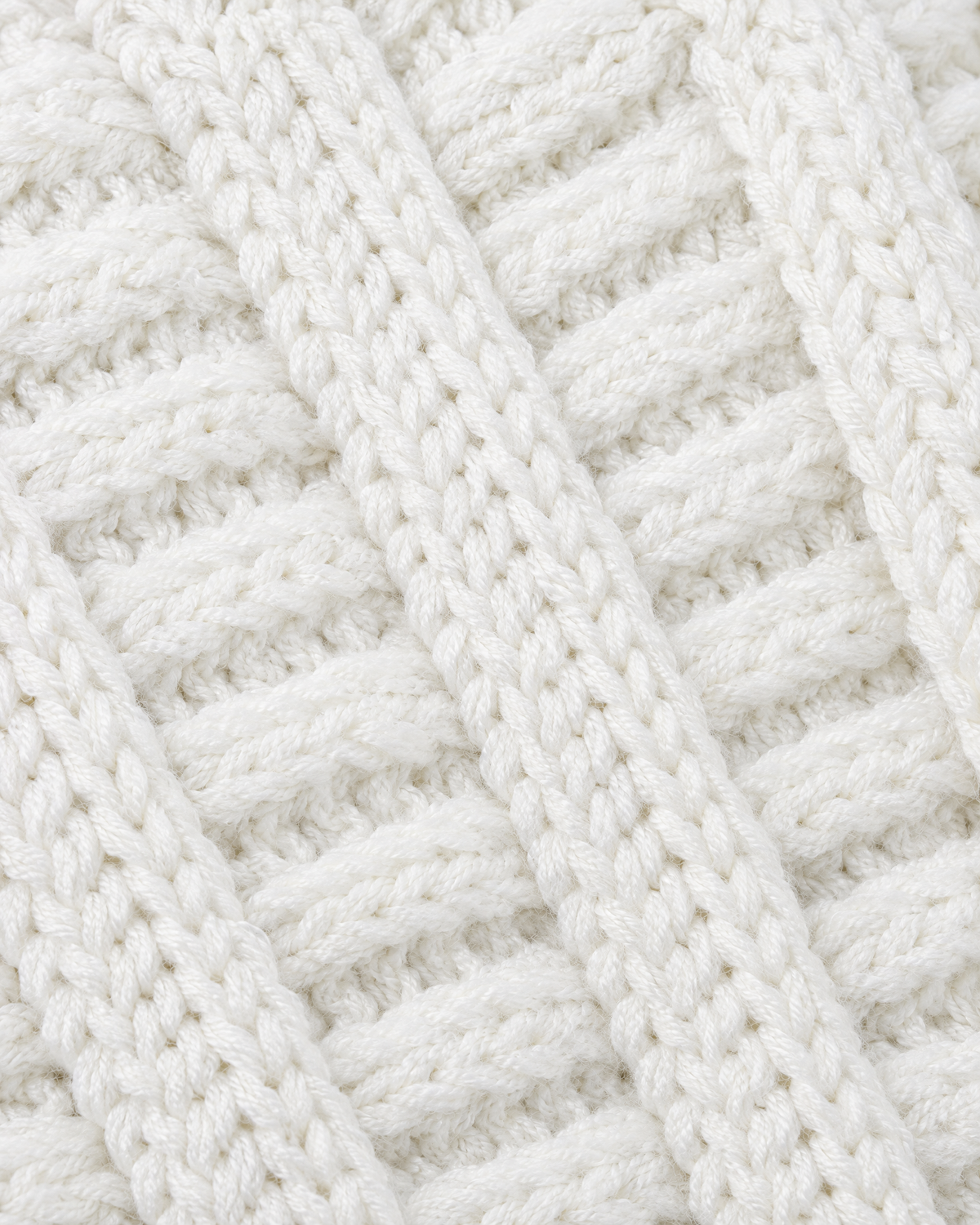 Soft Stretch Knit Beanie — White — material [WB gallery 74/4]