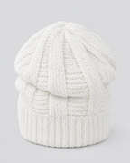 Soft Stretch Knit Beanie — White — product back [WB gallery 74/3]