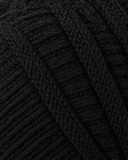 Soft Stretch Knit Beanie — Black — material [WB gallery 75/4]
