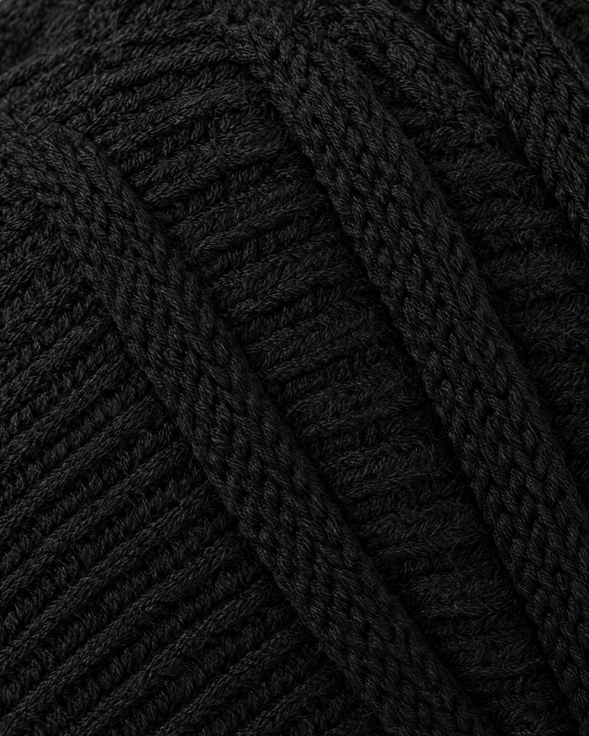 Soft Stretch Knit Beanie — Black — material [WB gallery 75/4]