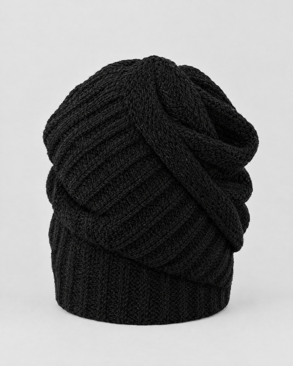 Soft Stretch Knit Beanie — Black — product back [WB gallery 75/3]