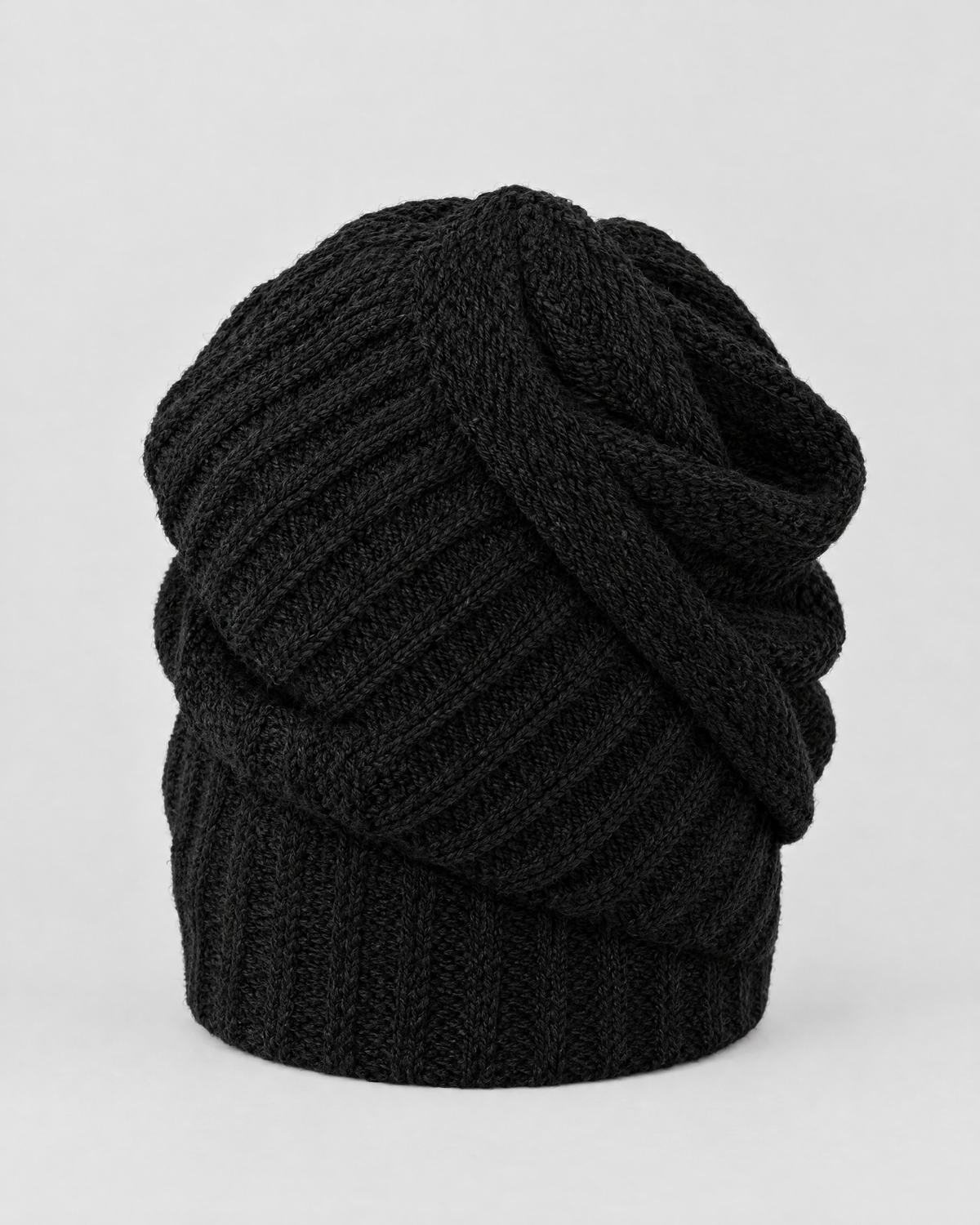 Soft Stretch Knit Beanie — Black — product back [WB gallery 75/3]