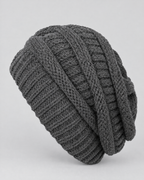Soft Stretch Knit Beanie — Gray — product back [WB gallery 76/3]