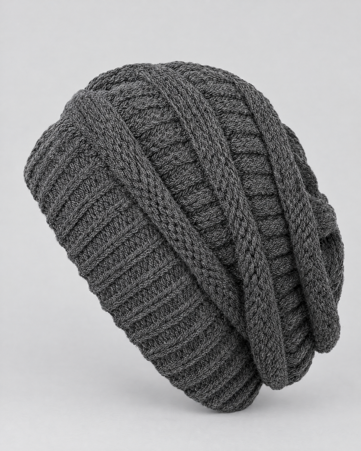 Soft Stretch Knit Beanie — Gray — product back [WB gallery 76/3]
