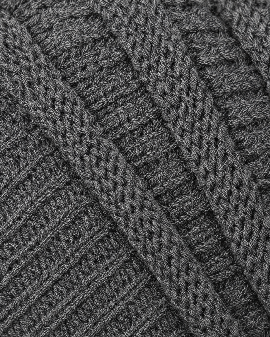 Soft Stretch Knit Beanie — Gray — material [WB gallery 76/4]
