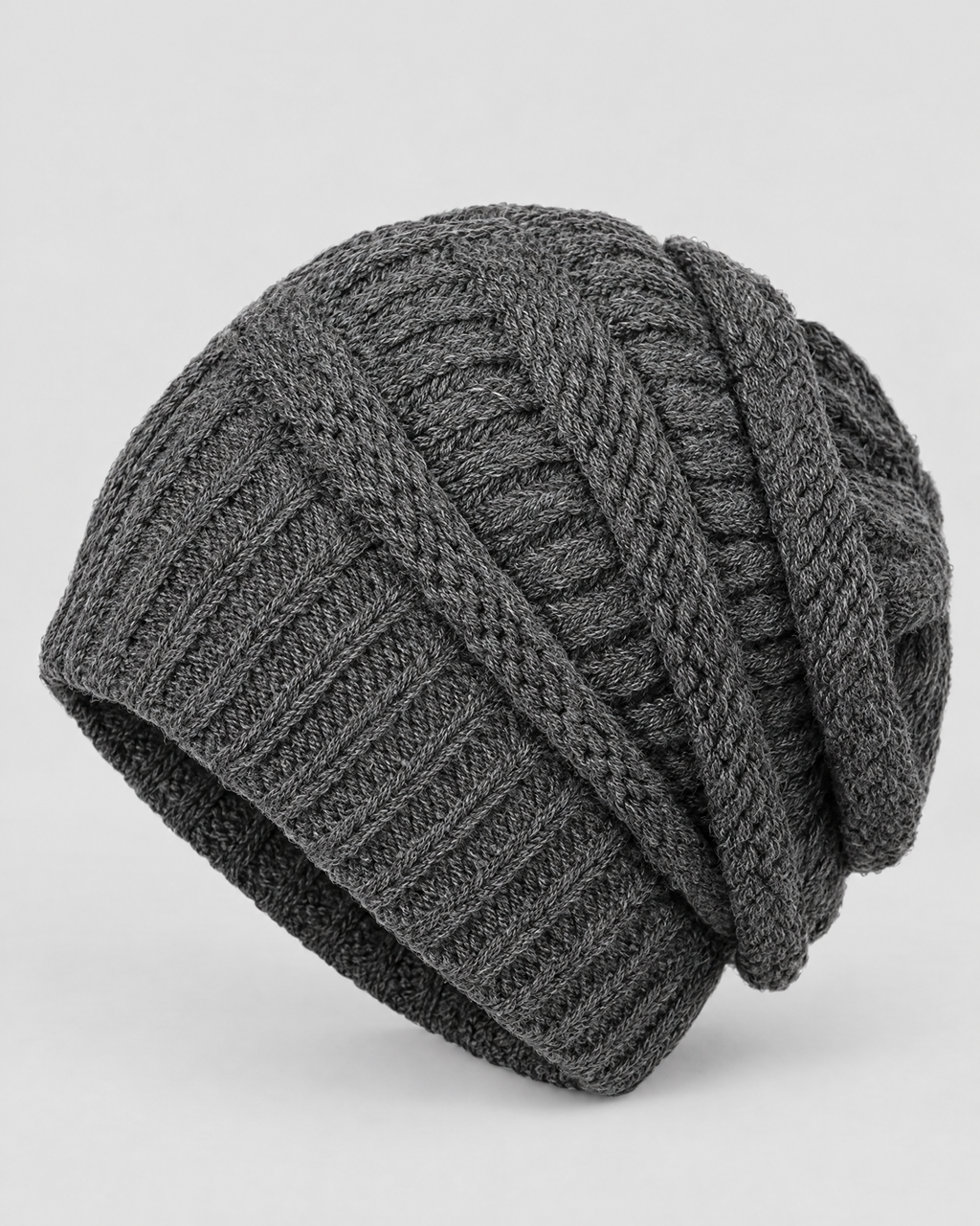 Soft Stretch Knit Beanie — Gray — product front [WB gallery 76/2]