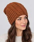 Soft Stretch Knit Beanie — Caramel color — hero [WB gallery 77/1]