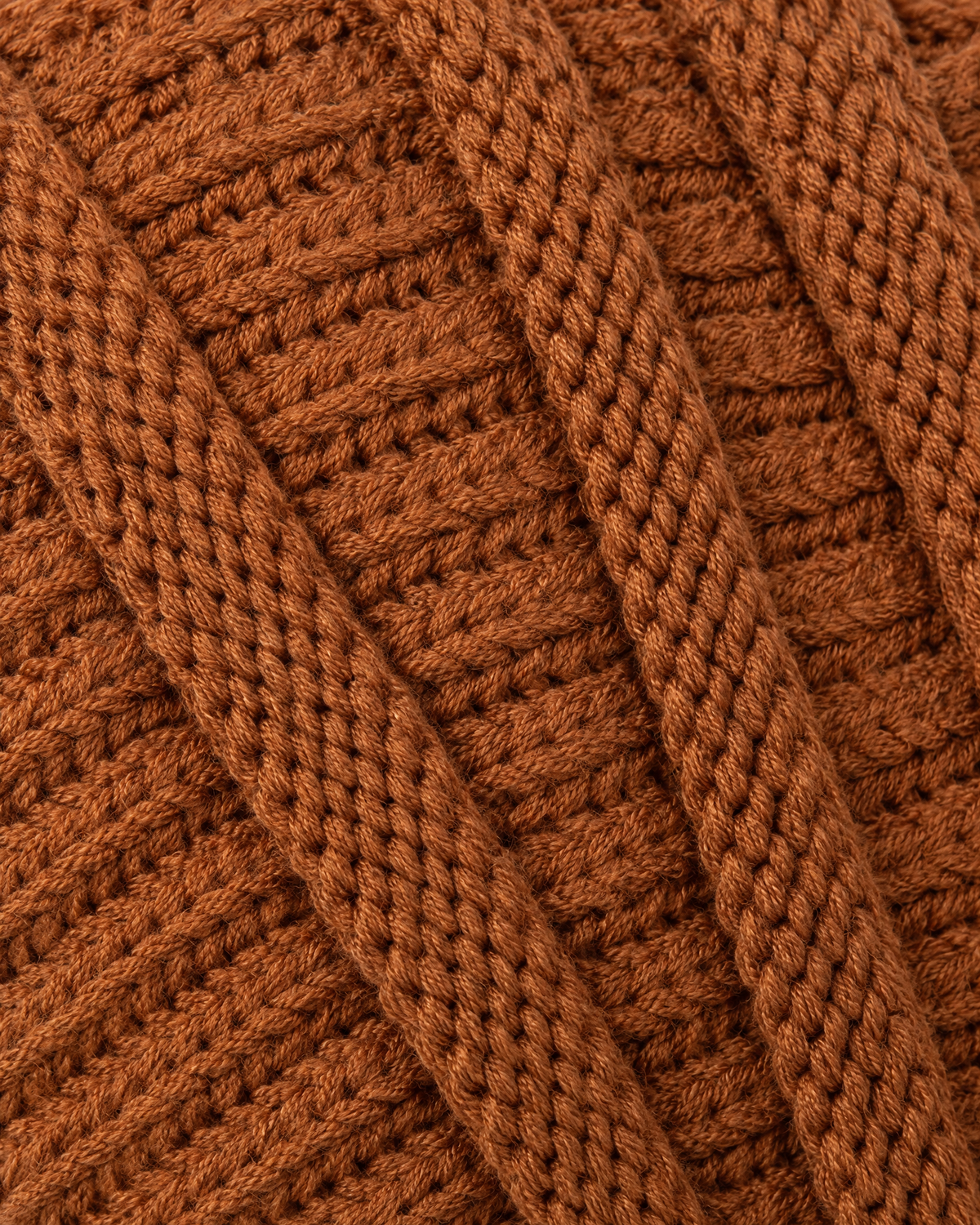 Soft Stretch Knit Beanie — Caramel color — material [WB gallery 77/4]