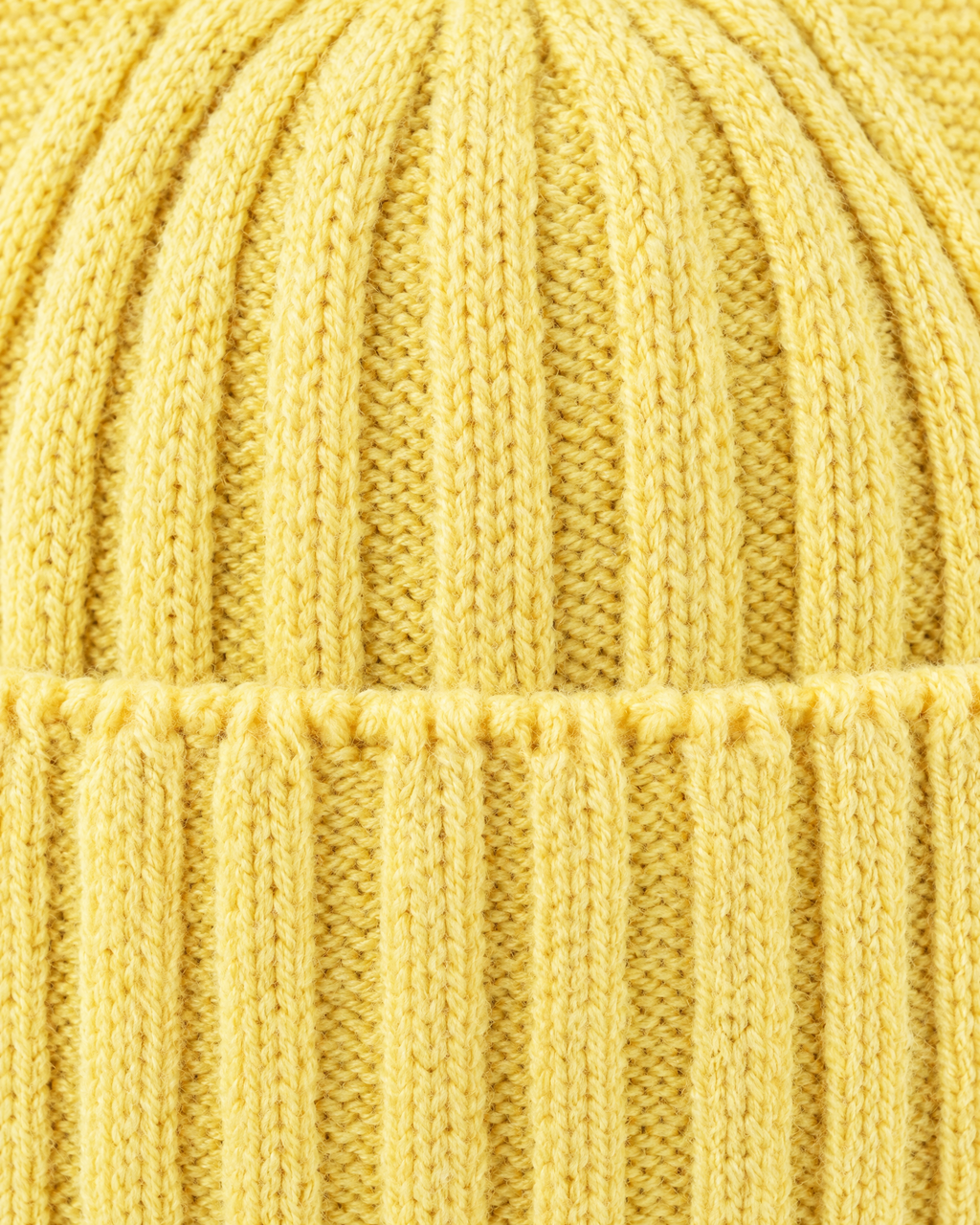 Kids Cat-Ear Wool Beanie — Kids Yellow — material [WB gallery 82/4]