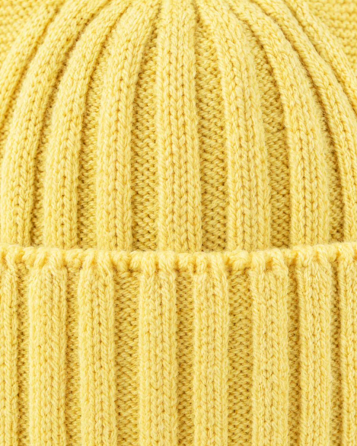 Kids Cat-Ear Wool Beanie — Kids Yellow — material [WB gallery 82/4]