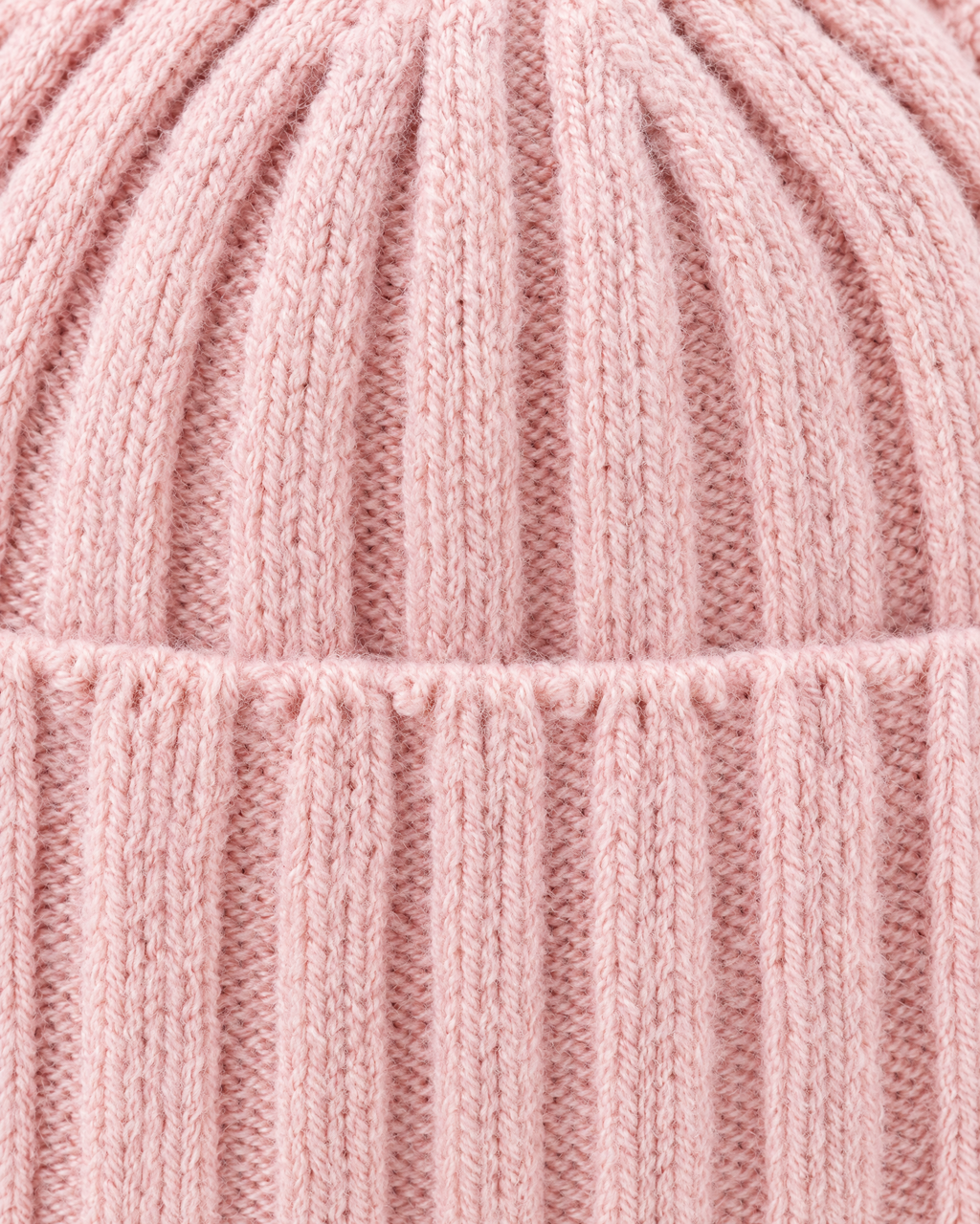 Kids Cat-Ear Wool Beanie — Kids Pink — material [WB gallery 83/4]