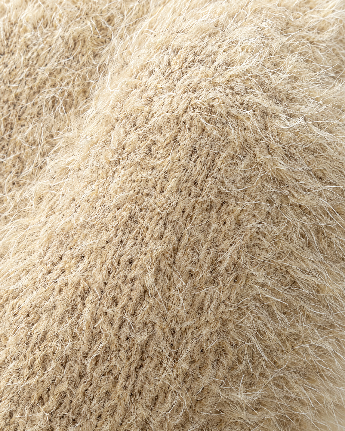 Plush Cat-Ear Knit Beanie — Khaki — material [WB gallery 86/4]