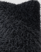 Plush Cat-Ear Knit Beanie — Black — material [WB gallery 87/4]
