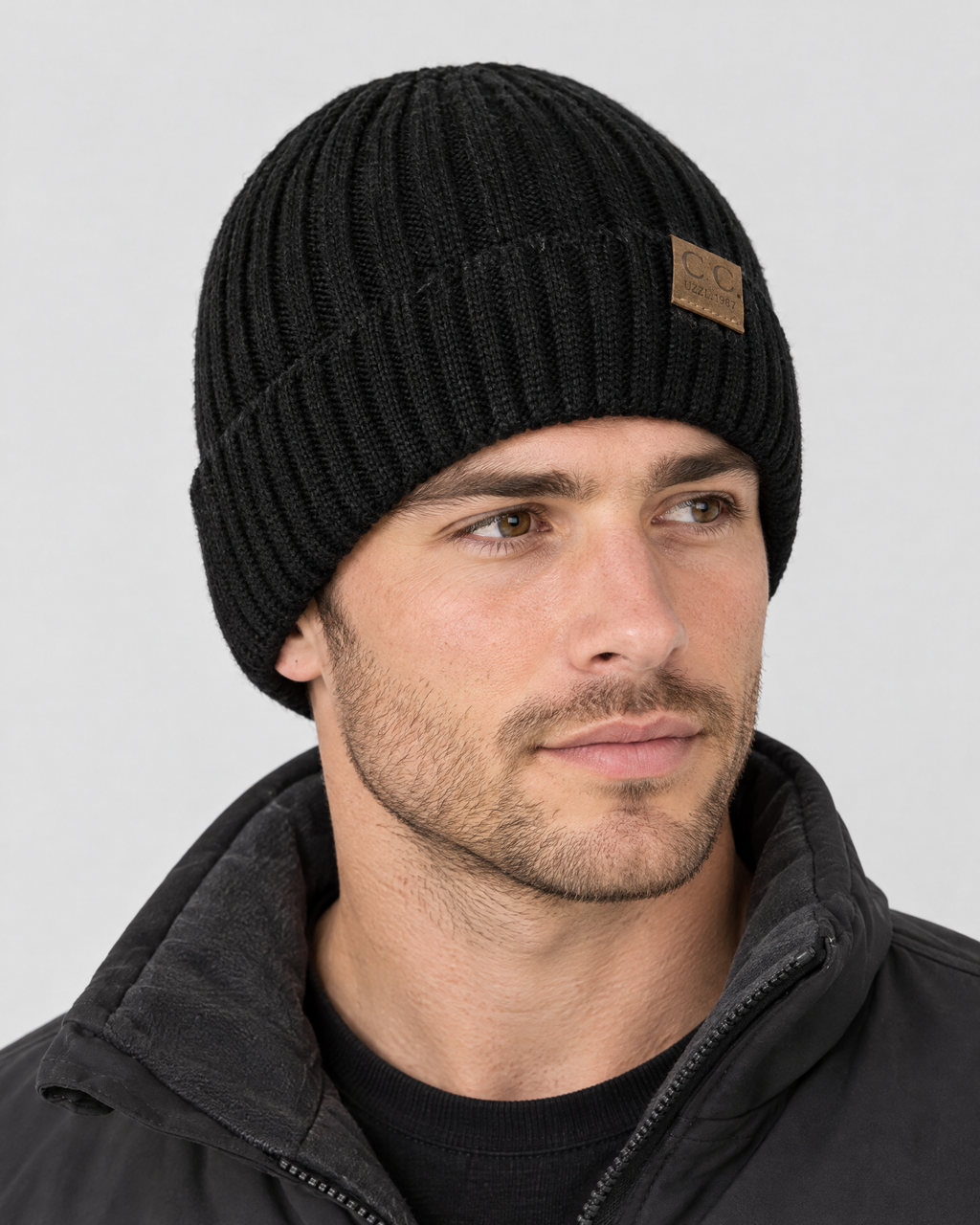 Classic Fleece-Lined Knit Beanie — Black — hero [WB gallery 101/1]