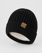 Classic Fleece-Lined Knit Beanie — Black — product front [WB gallery 101/2]