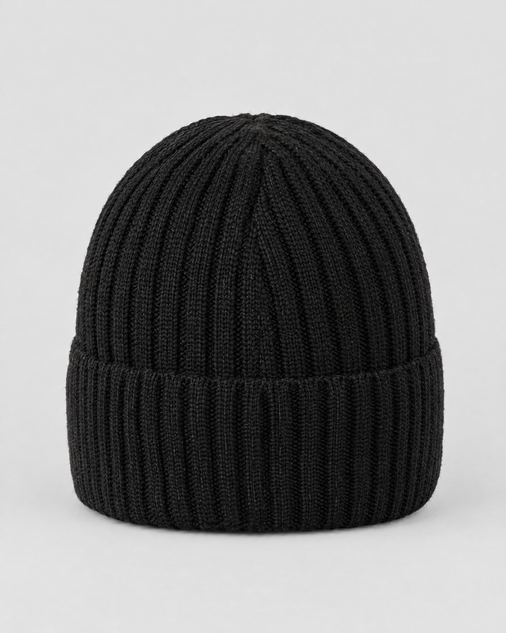 Classic Fleece-Lined Knit Beanie — Black — product back [WB gallery 101/3]