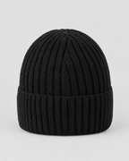 Classic Fleece-Lined Knit Beanie — Black — product back [WB gallery 101/3]