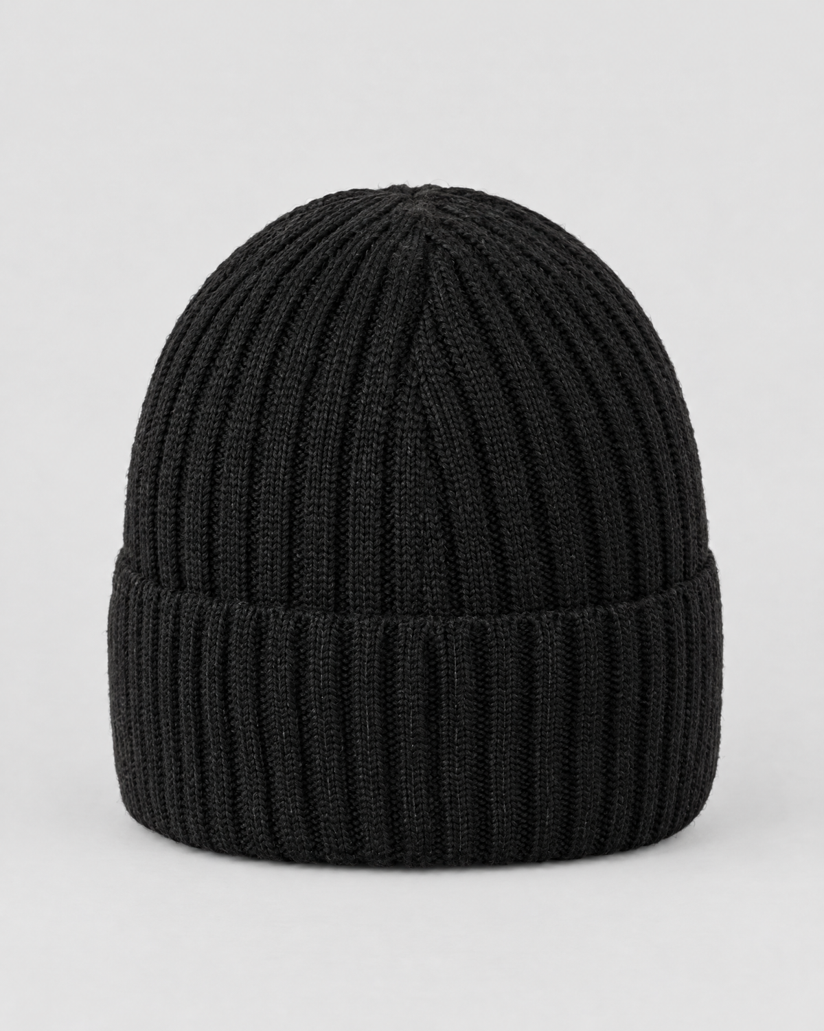 Classic Fleece-Lined Knit Beanie — Black — product back [WB gallery 101/3]
