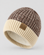Classic Fleece-Lined Knit Beanie — Khaki — product front [WB gallery 102/2]