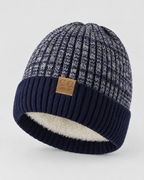 Classic Fleece-Lined Knit Beanie — Navy Blue — product front [WB gallery 104/2]