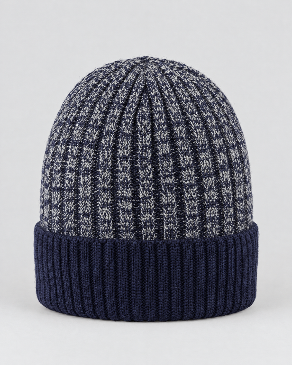 Classic Fleece-Lined Knit Beanie — Navy Blue — product back [WB gallery 104/3]