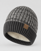 Classic Fleece-Lined Knit Beanie — Gray — product front [WB gallery 105/2]