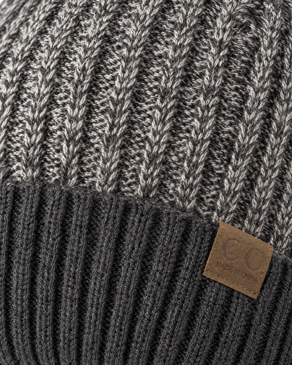 Classic Fleece-Lined Knit Beanie — Gray — material [WB gallery 105/4]