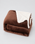 Double-Layer Sherpa Throw Blanket — Coffee — hero [WB gallery 107/1]