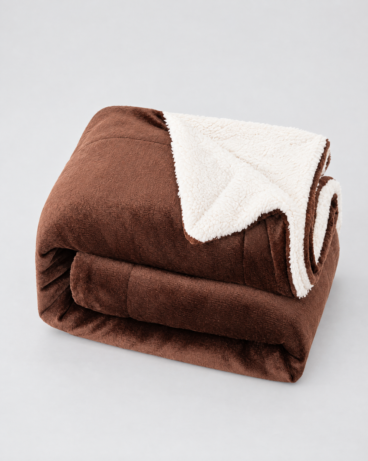 Double-Layer Sherpa Throw Blanket — Coffee — hero [WB gallery 107/1]