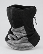Fleece-Lined Outdoor Neck Gaiter — DTJ09 Black Light Gray — product back [WB gallery 110/3]