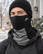 Fleece-Lined Outdoor Neck Gaiter — DTJ09 Black Light Gray — lifestyle [WB gallery 110/6]