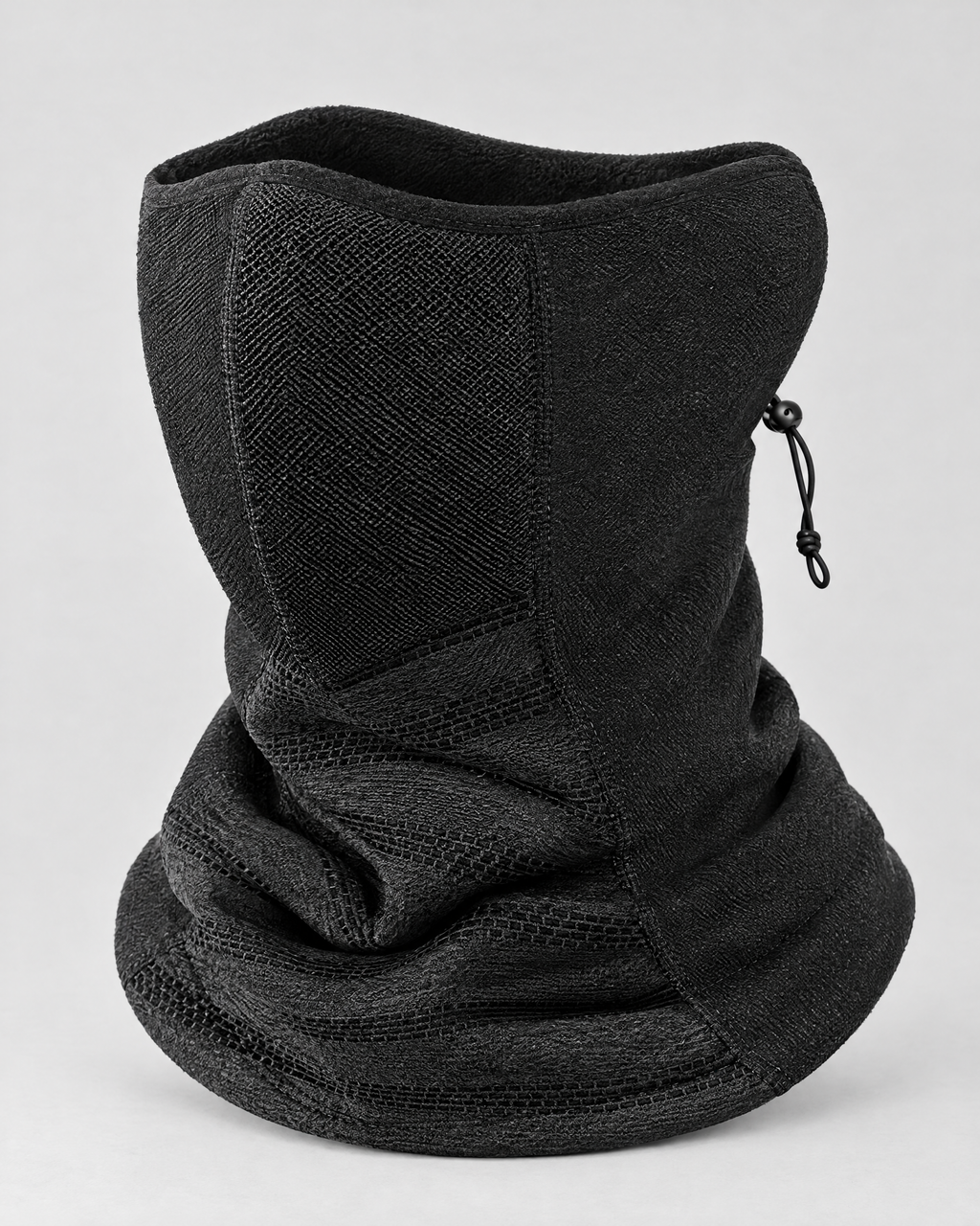 Fleece-Lined Outdoor Neck Gaiter — DTJ09 Black Dark Gray — product back [WB gallery 111/3]
