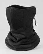 Fleece-Lined Outdoor Neck Gaiter — DTJ09 Black Dark Gray — product back [WB gallery 111/3]