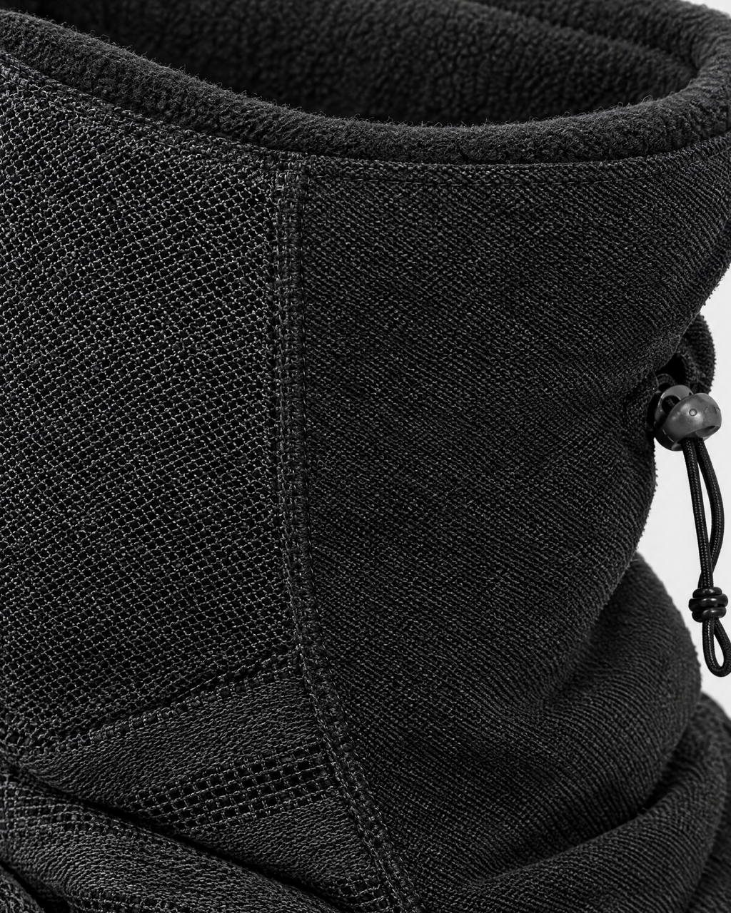Fleece-Lined Outdoor Neck Gaiter — DTJ09 Black Dark Gray — material [WB gallery 111/4]