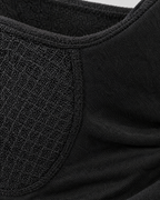 Fleece-Lined Outdoor Neck Gaiter — DTJ24 Obsidian Black — material [WB gallery 112/4]