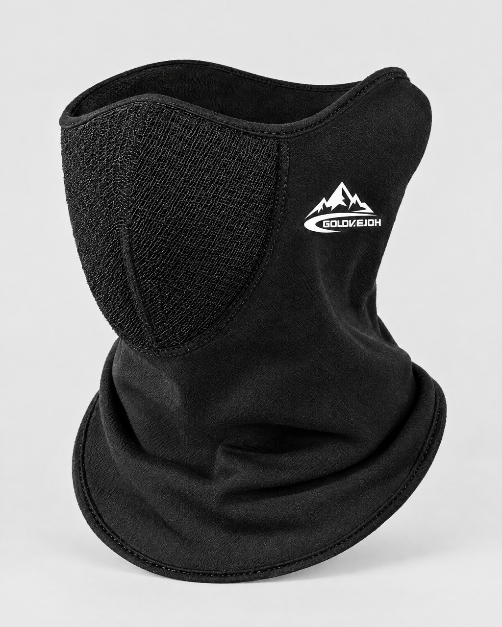 Fleece-Lined Outdoor Neck Gaiter — DTJ24 Obsidian Black — product front [WB gallery 112/2]