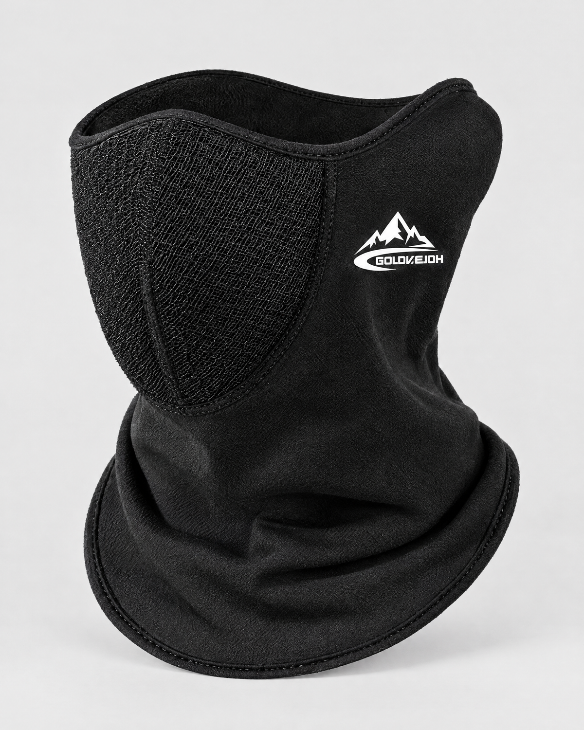 Fleece-Lined Outdoor Neck Gaiter — DTJ24 Obsidian Black — product front [WB gallery 112/2]