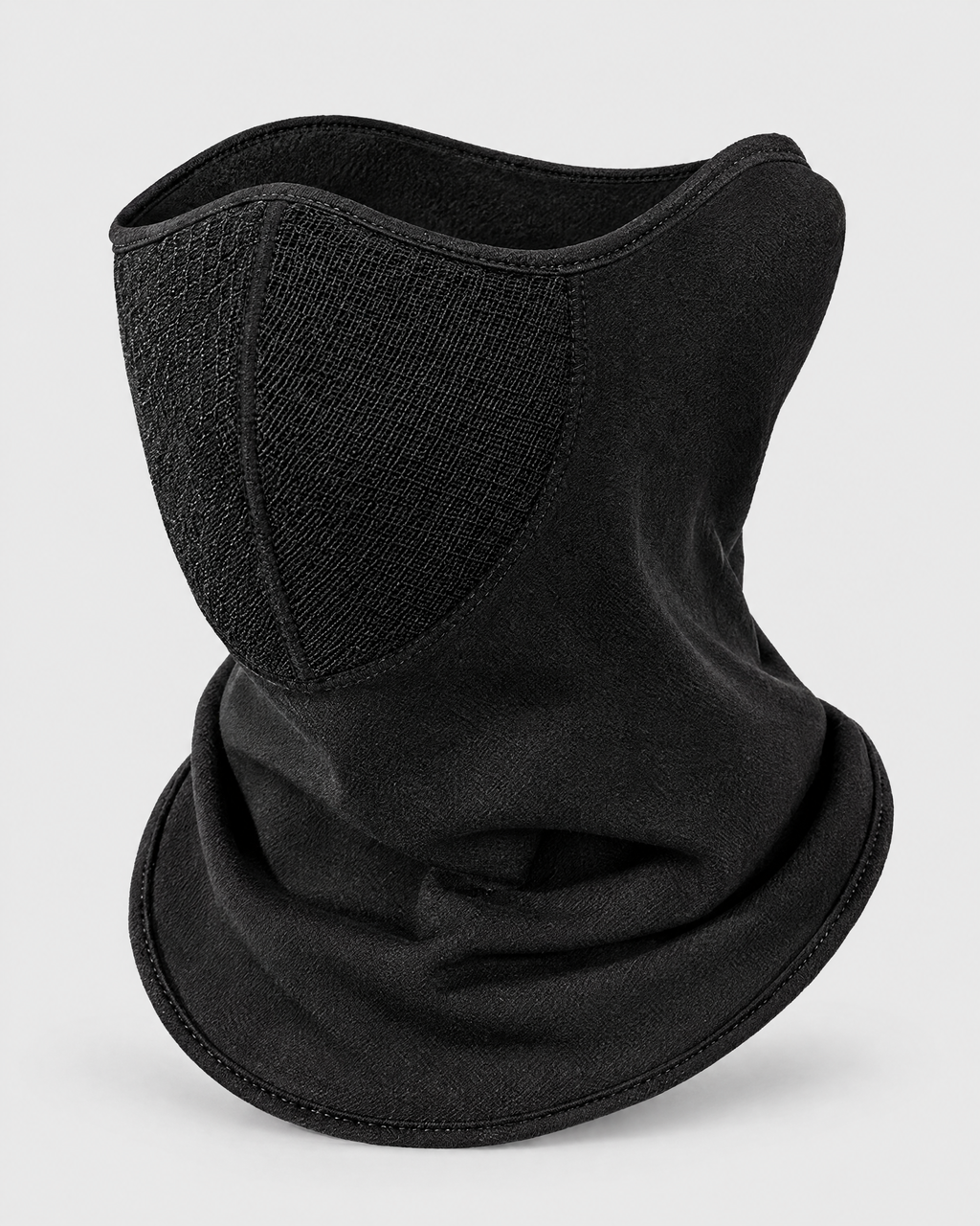 Fleece-Lined Outdoor Neck Gaiter — DTJ24 Obsidian Black — product back [WB gallery 112/3]