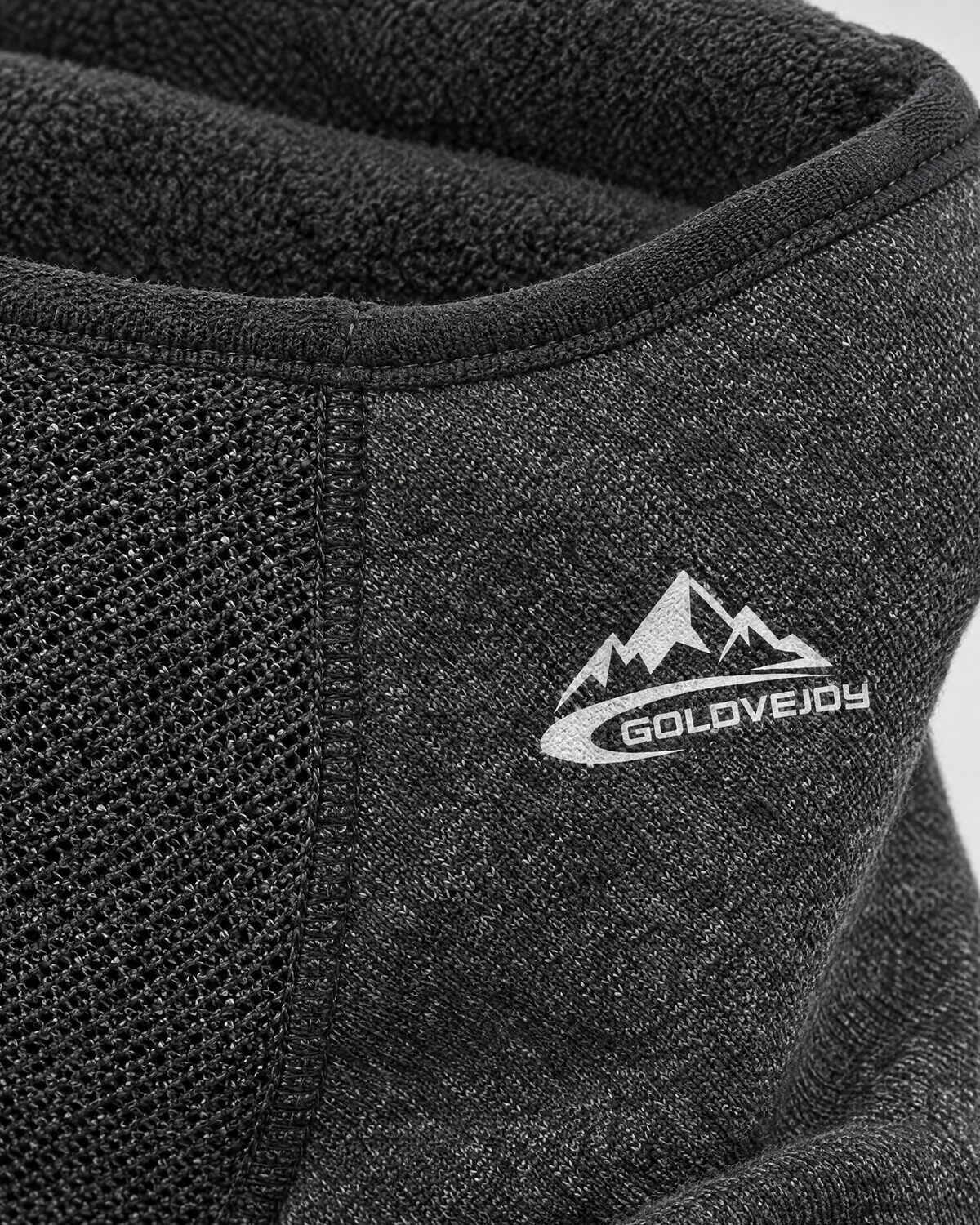 Fleece-Lined Outdoor Neck Gaiter — DTJ24 Phantom Gray — material [WB gallery 113/4]