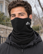 Fleece-Lined Outdoor Neck Gaiter — DTJ24 Obsidian Black — lifestyle [WB gallery 112/6]